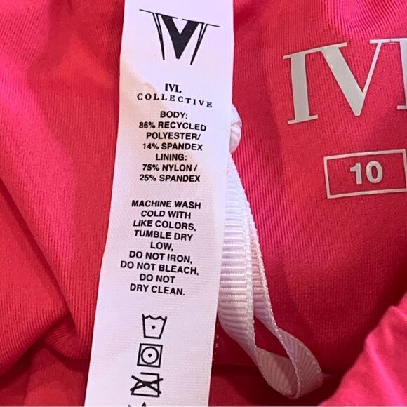 IVL Collective Race Pace Shorts Size 10 Pink - Picture 10 of 12